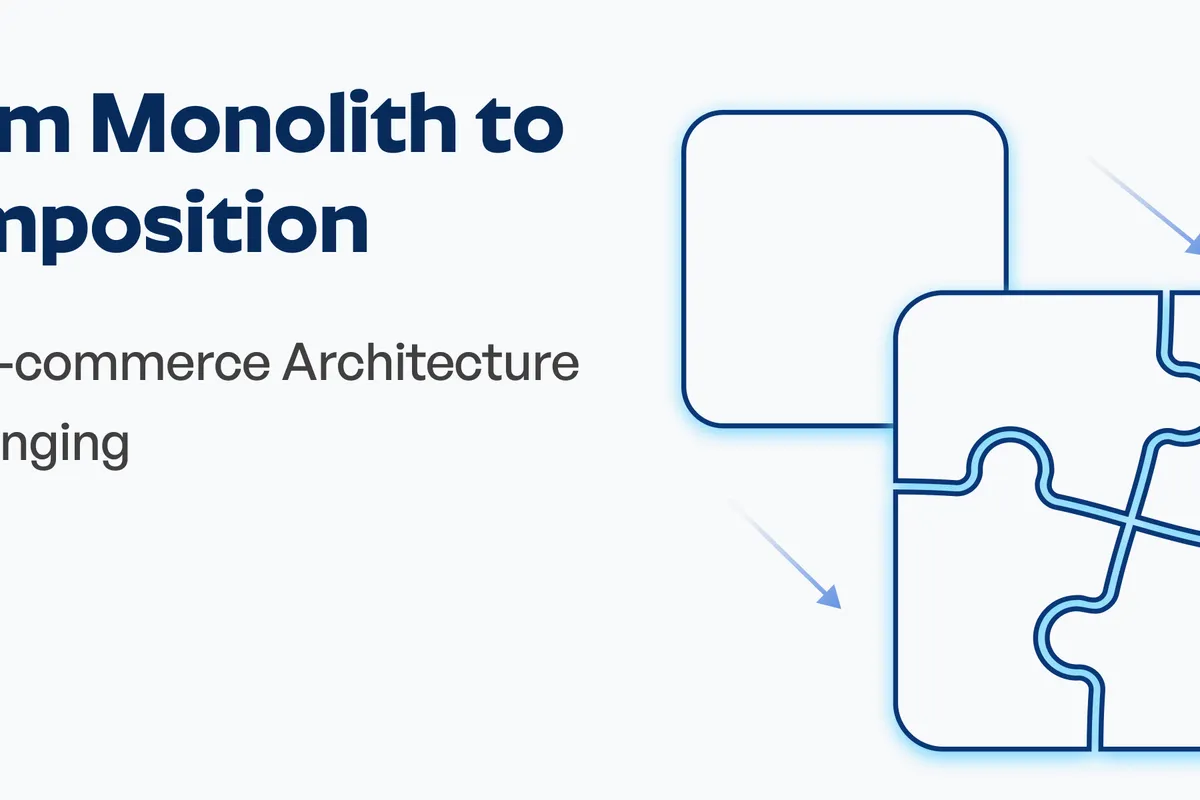 Composable Commerce architecture illustration